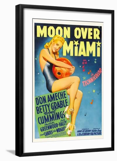 Moon over Miami, Betty Grable, 1941-null-Framed Art Print