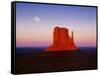 Moon Over Monument Valley, Arizona-Peter Walton-Framed Stretched Canvas