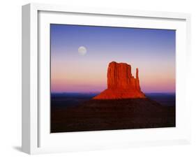 Moon Over Monument Valley, Arizona-Peter Walton-Framed Premium Photographic Print