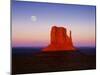 Moon Over Monument Valley, Arizona-Peter Walton-Mounted Premium Photographic Print