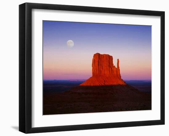 Moon Over Monument Valley, Arizona-Peter Walton-Framed Photographic Print