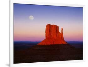 Moon Over Monument Valley, Arizona-Peter Walton-Framed Photographic Print