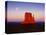 Moon Over Monument Valley, Arizona-Peter Walton-Stretched Canvas