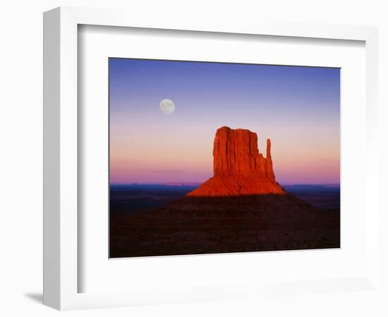 Moon Over Monument Valley, Arizona-Peter Walton-Framed Photographic Print