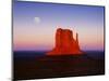 Moon Over Monument Valley, Arizona-Peter Walton-Mounted Photographic Print