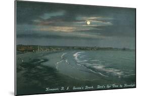 Moon over Newport, Rhode Island-null-Mounted Art Print
