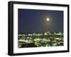 Moon over South Beach, Miami, Florida, USA-Robin Hill-Framed Photographic Print