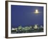 Moon over South Beach, Miami, Florida, USA-Robin Hill-Framed Photographic Print