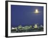 Moon over South Beach, Miami, Florida, USA-Robin Hill-Framed Photographic Print
