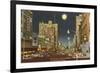 Moon over St. Petersburg, Florida-null-Framed Premium Giclee Print