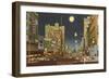 Moon over St. Petersburg, Florida-null-Framed Premium Giclee Print