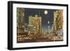 Moon over St. Petersburg, Florida-null-Framed Premium Giclee Print