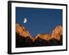 Moon over Streaked Wall Formation-Bob Krist-Framed Photographic Print