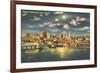 Moon over Tampa, Florida-null-Framed Premium Giclee Print