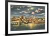 Moon over Tampa, Florida-null-Framed Premium Giclee Print