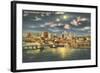 Moon over Tampa, Florida-null-Framed Art Print