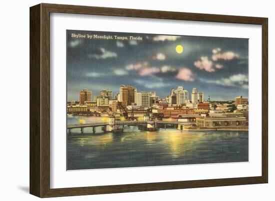 Moon over Tampa, Florida-null-Framed Art Print