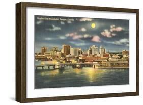 Moon over Tampa, Florida-null-Framed Art Print
