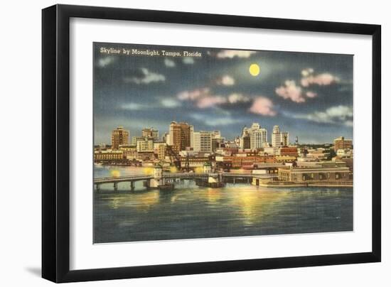 Moon over Tampa, Florida-null-Framed Art Print