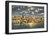 Moon over Tampa, Florida-null-Framed Art Print