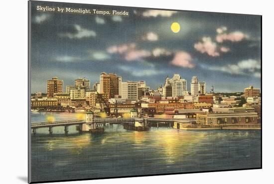 Moon over Tampa, Florida-null-Mounted Art Print