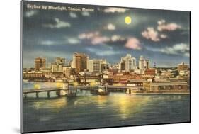 Moon over Tampa, Florida-null-Mounted Art Print