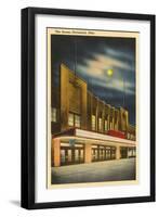 Moon over the Arena, Cleveland, Ohio-null-Framed Art Print