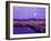 Moon Over the City with Mt Hood in the Background, Portland, Oregon, USA-Janis Miglavs-Framed Premium Photographic Print