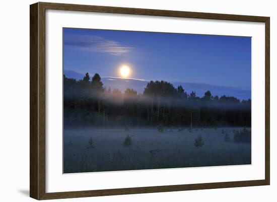 Moon over the Kemeri National Park, Latvia, June 2009-López-Framed Photographic Print