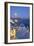 Moon over the Town of Oia, Santorini, Kyclades, South Aegean, Greece, Europe-Christian Heeb-Framed Photographic Print