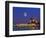 Moon Over Vancouver and Coal Harbor-Ron Watts-Framed Photographic Print