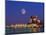 Moon Over Vancouver and Coal Harbor-Ron Watts-Mounted Photographic Print