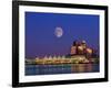 Moon Over Vancouver and Coal Harbor-Ron Watts-Framed Photographic Print