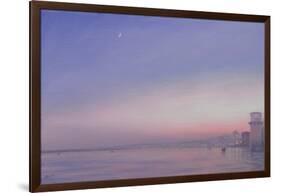 Moon over Varanasi-Derek Hare-Framed Giclee Print