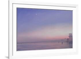 Moon over Varanasi-Derek Hare-Framed Giclee Print