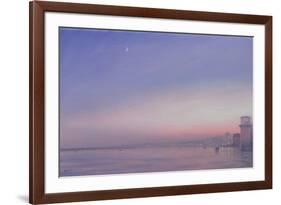 Moon over Varanasi-Derek Hare-Framed Giclee Print