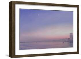 Moon over Varanasi-Derek Hare-Framed Giclee Print