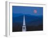 Moon Over Vermont Hills-Michael Blanchette Photography-Framed Photographic Print