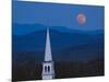 Moon Over Vermont Hills-Michael Blanchette Photography-Mounted Photographic Print