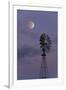 Moon over Windmill-randymir-Framed Photographic Print