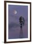 Moon over Windmill-randymir-Framed Photographic Print