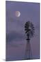 Moon over Windmill-randymir-Mounted Photographic Print