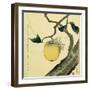 Moon, Persimmon and Grasshopper, 1807-Katsushika Hokusai-Framed Giclee Print