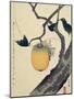 Moon, Persimmon and Grasshopper, 1807-Katsushika Hokusai-Mounted Giclee Print