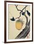 Moon, Persimmon and Grasshopper, 1807-Katsushika Hokusai-Framed Giclee Print