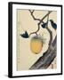 Moon, Persimmon and Grasshopper, 1807-Katsushika Hokusai-Framed Premium Giclee Print