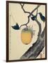 Moon, Persimmon and Grasshopper, 1807-Katsushika Hokusai-Framed Premium Giclee Print