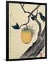 Moon, Persimmon and Grasshopper, 1807-Katsushika Hokusai-Framed Premium Giclee Print