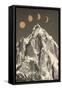 Moon Phases, 2018 (Photography, Digital)-Florent Bodart-Framed Stretched Canvas