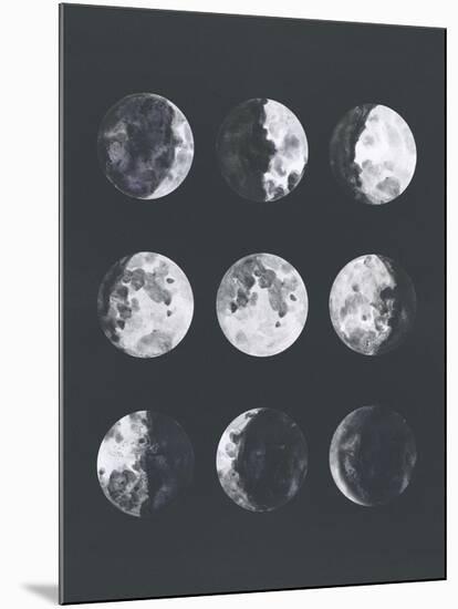 Moon Phases Watercolor Ii-Samantha Ranlet-Mounted Art Print